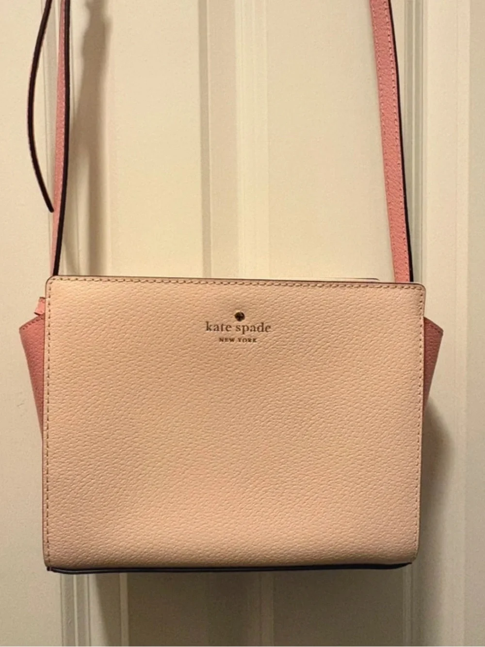 kate spade Blush Pink Pebbled Leather Crossbody Bag
